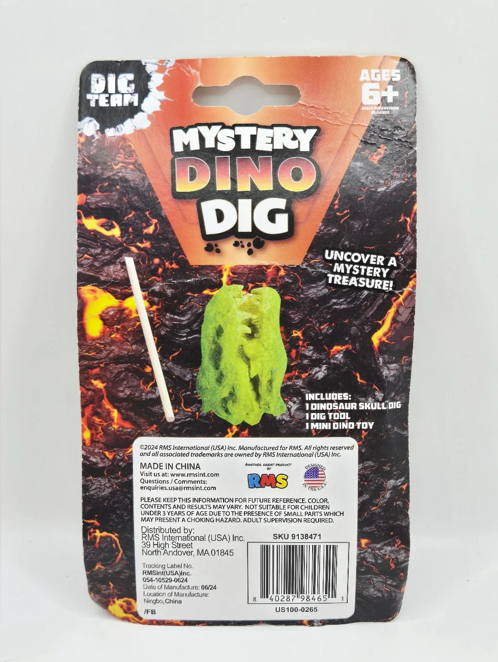 Mystery Dino Dig Kit Kids Excavation Toy Ages 6+ NWT‎ RMS